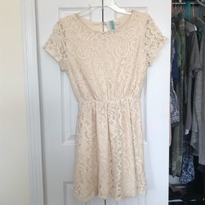 Dina Be Cream Lace Dress